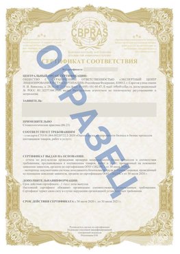 Образец Сертификат СТО 01.064.00220722.2-2020 Мичуринск Сертификат СТО 01.064.00220722.2-2020 